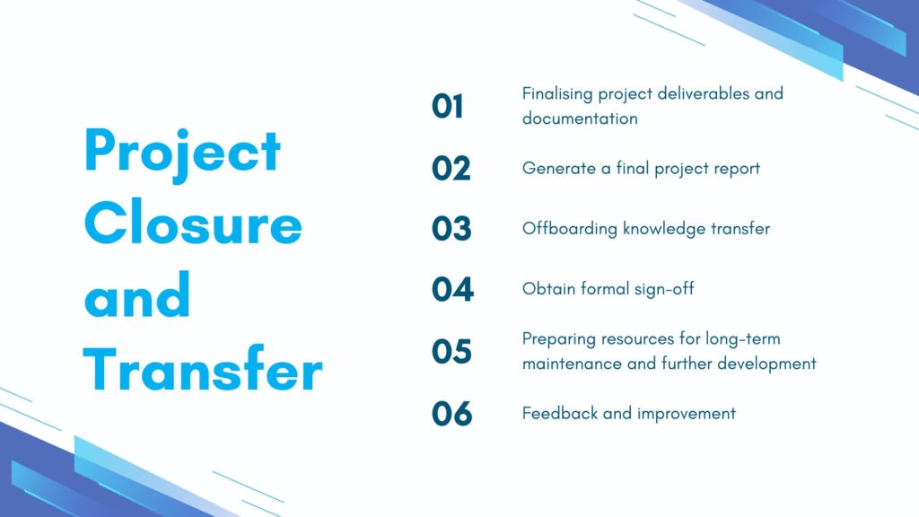 Project Closure and Transfer